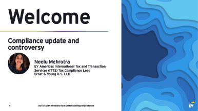 Compliance update and controversy Presentation title page