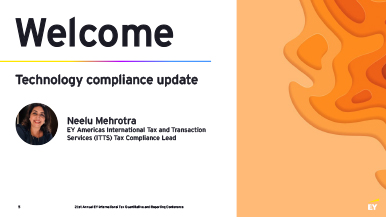 Technology compliance update Presentation title page